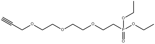 Propargyl-PEG3-phosphonic acid ethyl ester Struktur