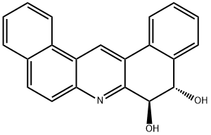 TRANS-DIBENZ(A,J)ACRIDINE-5,6-DIHYDRODIOL Struktur