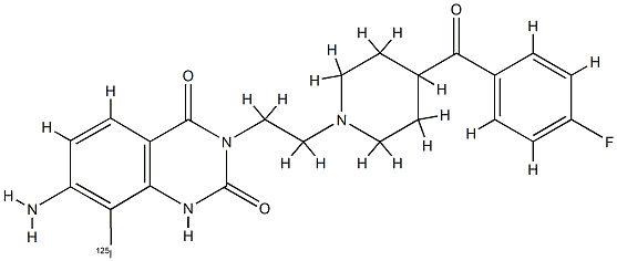 7-amino-8-iodoketanserin Struktur