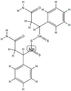 1-phenyl-2-carbamoylethyl-germanium sesquisulfide Struktur