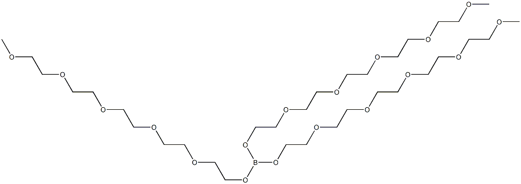 Poly(oxy-1,2-ethanediyl), .alpha.-methyl-.omega.-hydroxy-, ester with boric acid (H3BO3) Struktur