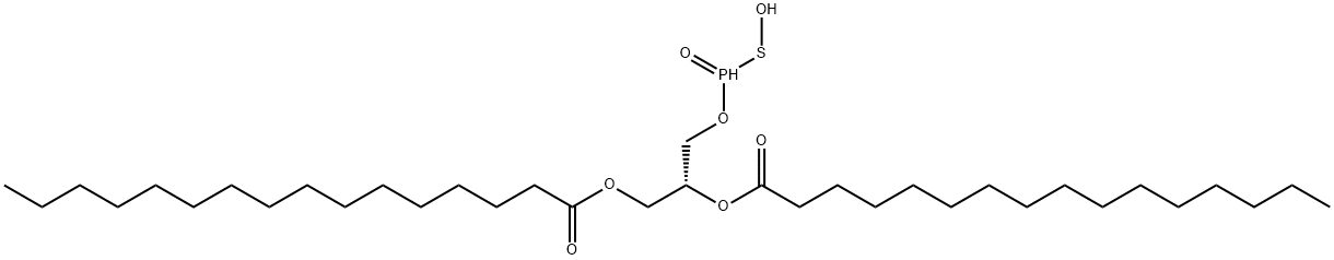 1,2-dipalmitoyl glycero-3-thiophosphate Struktur