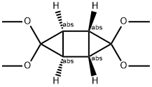 Tricyclo[3.1.0.02,4]hexane, 3,3,6,6-tetramethoxy-, (1-alpha-,2-ba-,4-ba-,5-alpha-)- (9CI) Struktur