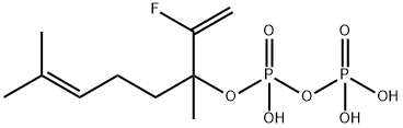 2-fluorolinalyl pyrophosphate Struktur