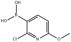 2-Chloro-6-methoxypyridine-3-lboronic acid Struktur