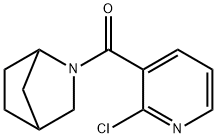 2-[(2-chloro-3-pyridinyl)carbonyl]-2-azabicyclo[2.2.1]heptane(SALTDATA: FREE) Struktur