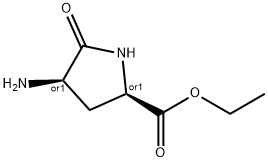 D-Proline, 4-amino-5-oxo-, ethyl ester, (4R)-rel- (9CI) Struktur