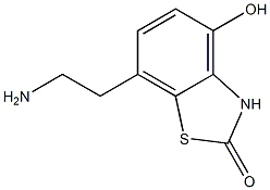 2(3H)-Benzothiazolone,7-(2-aminoethyl)-4-hydroxy-(9CI) Struktur