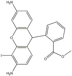 2'-iododihydrorhodamine 123 Struktur