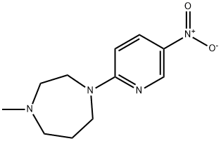 1-methyl-4-(5-nitropyridin-2-yl)-1,4-diazepane Struktur