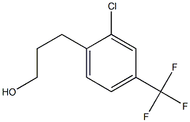 3-(2-Chloro-4-trifluoromethyl-phenyl)-propan-1-ol Struktur