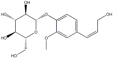 (Z)-3-[3-Methoxy-4-(β-D-glucopyranosyloxy)phenyl]-2-propen-1-ol Struktur