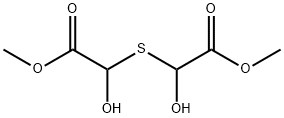 dimethyl 2,2'-thiobis(2-hydroxyacetate) Struktur