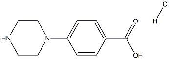 4-PIPERAZIN-1-YL-BENZOIC ACID HYDROCHLORIDE Struktur