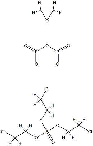 Ethanol, 2-chloro-, phosphate (3:1), polymer with oxirane and phosphorus oxide (P2O5) Struktur