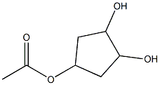 1,2,4-Cyclopentanetriol,4-acetate,(1-alpha-,2-bta-,4-alpha-)-(9CI) Struktur