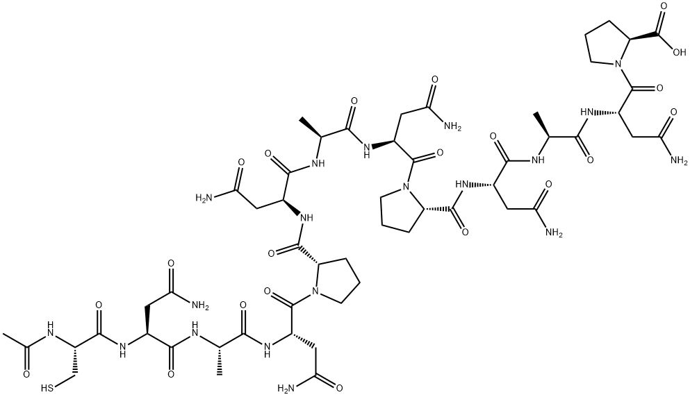 acetylcysteine(asparaginyl-alanyl-asparaginyl-proline)3 Struktur