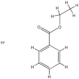 Benzoic  acid,  ethyl  ester,  conjugate  monoacid  (9CI) Struktur