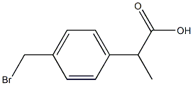 2-(4-Bromomethyl)phenylpropionic acid Structure