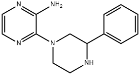 3-(3-PHENYLPIPERAZIN-1-YL)PYRAZIN-2-AMINE Struktur