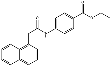 ethyl 4-[(1-naphthylacetyl)amino]benzoate Struktur