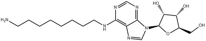 N(6)-octylamine adenosine Struktur