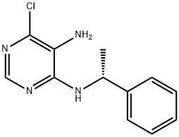 6-CHLORO-N*4*-(1-PHENYL-ETHYL)-PYRIMIDINE-4,5-DIAMINE Struktur