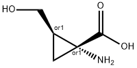 Cyclopropanecarboxylic acid, 1-amino-2-(hydroxymethyl)-, (1R,2R)-rel- (9CI) Struktur