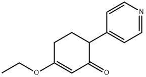 2-Cyclohexen-1-one,3-ethoxy-6-(4-pyridinyl)-(9CI) Struktur