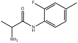 N~1~-(2-fluoro-4-methylphenyl)alaninamide(SALTDATA: HCl) Struktur