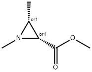 2-Aziridinecarboxylic acid, 1,3-dimethyl-, methyl ester, (2R,3R)-rel- (9CI) Struktur