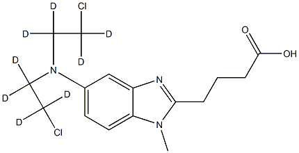 Bendamustine-D8 Hydrochloride Struktur