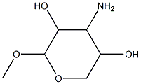 Pentopyranoside,  methyl  3-amino-3-deoxy-  (6CI) Struktur