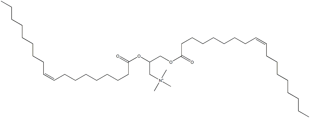 1,2-dioleoyloxy-3-(trimethylammonium)propane Struktur