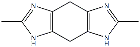 Benzo[1,2-d:4,5-d]diimidazole, 1,4,7,8-tetrahydro-2,6-dimethyl- (6CI) Struktur