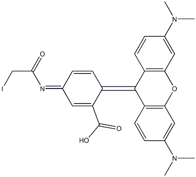 Tetramethylrhodamine-5-iodoacetamidedihydroiodide(5-TMRIA) Struktur