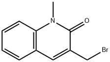 2(1H)-Quinolinone,3-(bromomethyl)-1-methyl-(9CI) Struktur