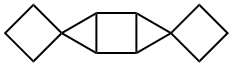 Dispiro[cyclobutane-1,3-tricyclo[3.1.0.02,4]hexane-6,1-cyclobutane] (9CI) Struktur