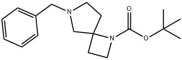 6-Benzyl-1,6-
diazaspiro[3.4]octan-1-carboxylic acid tert-butyl ester Struktur