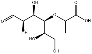 4-O-(1-carboxyethyl)-O-galactose Struktur