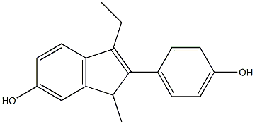 (+/-)-INDENESTROLA Struktur