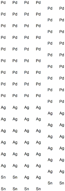 palladium-silver alloy W1 Struktur