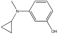 3-(cyclopropylmethylamino)phenol Struktur