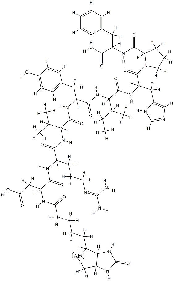 Biotinyl-angiotensinII Struktur