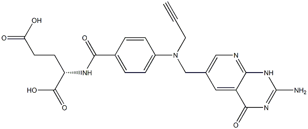 10-propargyl-5-deazafolic acid Struktur