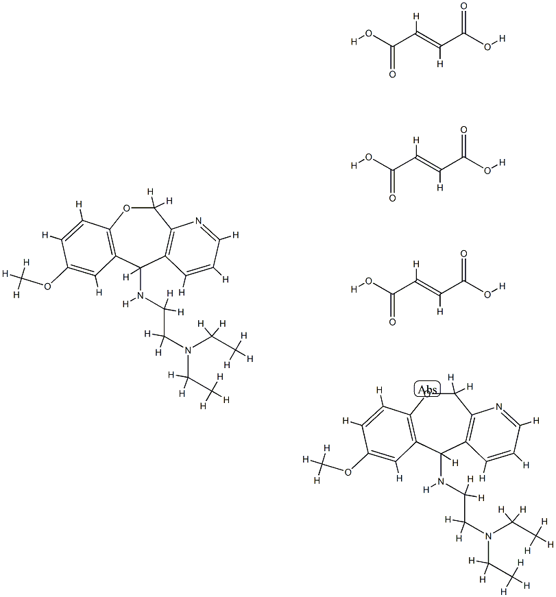 5,11-Dihydro-5-(2-diethylaminoethylamino)-7-methoxy[1]benzoxepino[3,4-b]pyridine Struktur