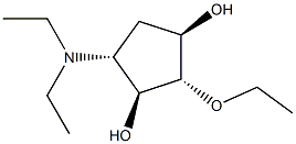 1,3-Cyclopentanediol,4-(diethylamino)-2-ethoxy-,(1alpha,2bta,3alpha,4bta)-(9CI) Struktur