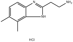 2-(4,5-dimethyl-1H-benzimidazol-2-yl)ethanamine dihydrochloride Struktur