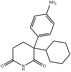 cyclohexylaminoglutethimide Struktur