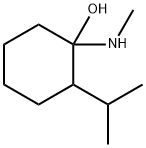 Cyclohexanol,1-(methylamino)-2-(1-methylethyl)-(9CI) Struktur